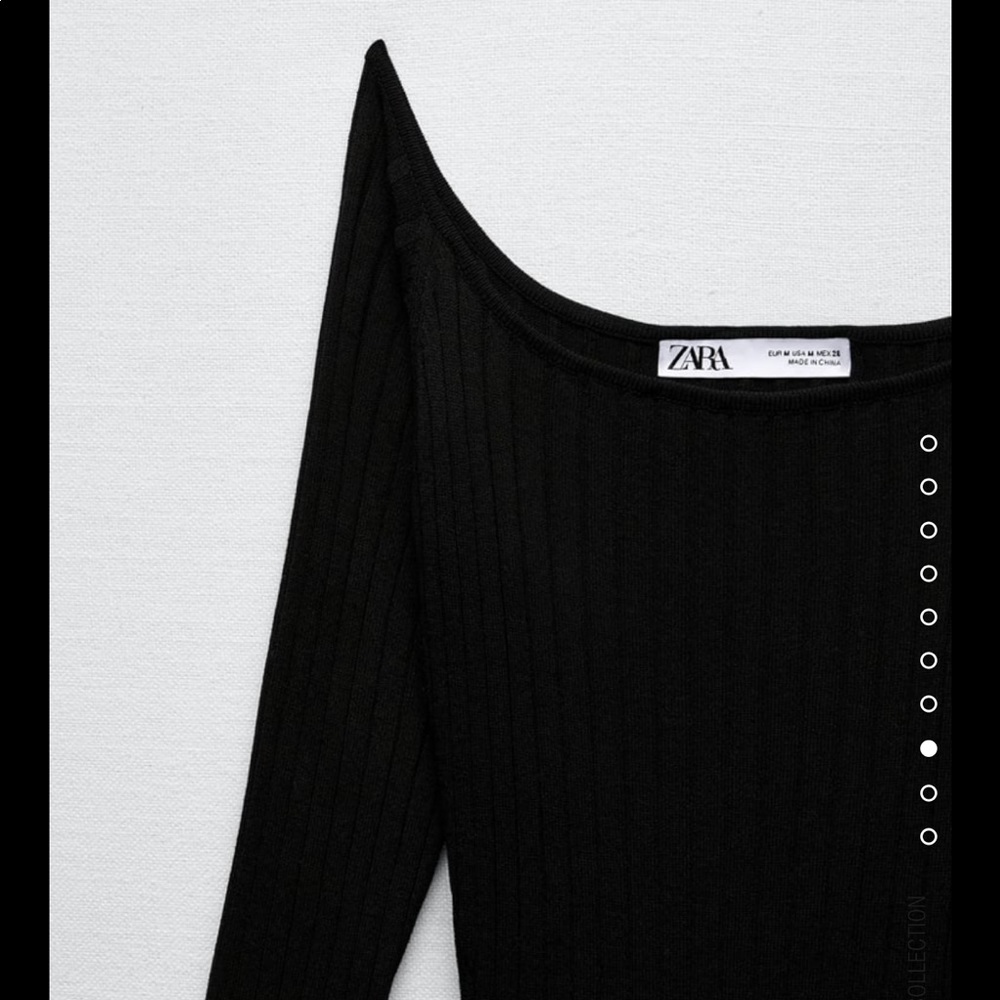 🆕 Zara Cut Out Rib Dress SIZE Medium - Picture 7 of 11